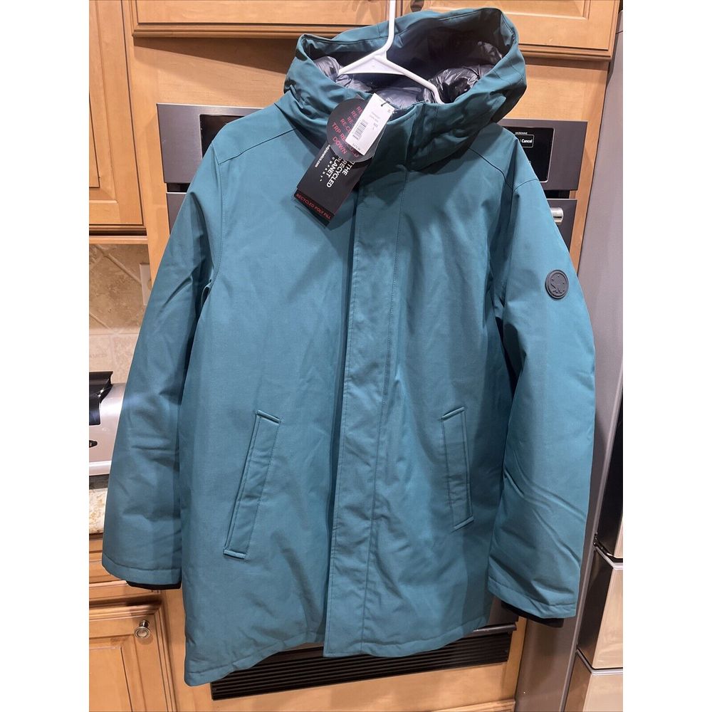 Recycled Planet Everdas Water Resistant & Windproof Down Parka In Dark Sea Large